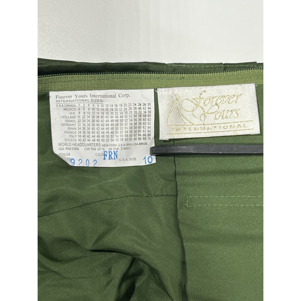Forever Yours Green Strapless Dress Size‎ 10 NWT - Picture 5 of 7